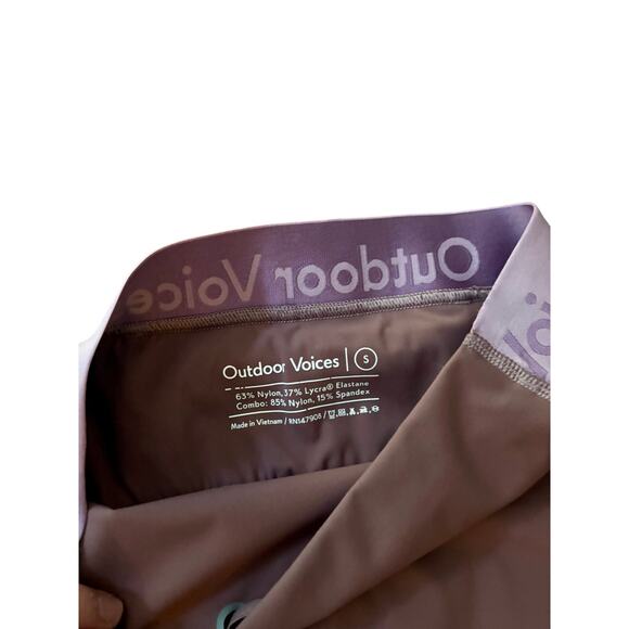 Outdoor Voices Purple Leggings Size S - Picture 3 of 6